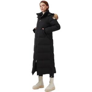 Fitouch Women's Waukee Long Down Coat Parka Jacket 750+ Fill Power Black Large